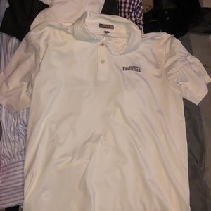 Peter millar white golf polo